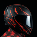 CASCO ABATIBLE STORM KRIPTONITE ROJO L