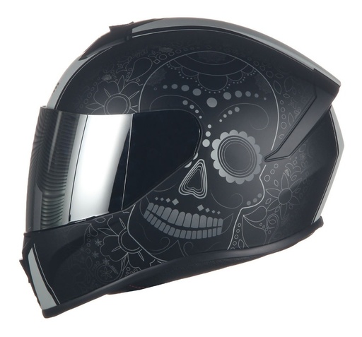 [CASCOINTZOOCARGML] CASCO INTEGRAL ZOOM CARABELA GRIS MATE TALLA L