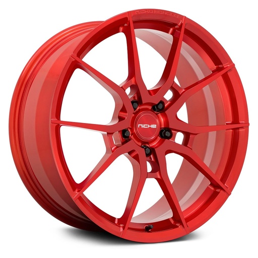 [21513012NET113-KANANBCRET4571.56] Rin 21 12 5X130 Niche T113-KANAN BRUSHED CANDY RED ET45 CB71.56